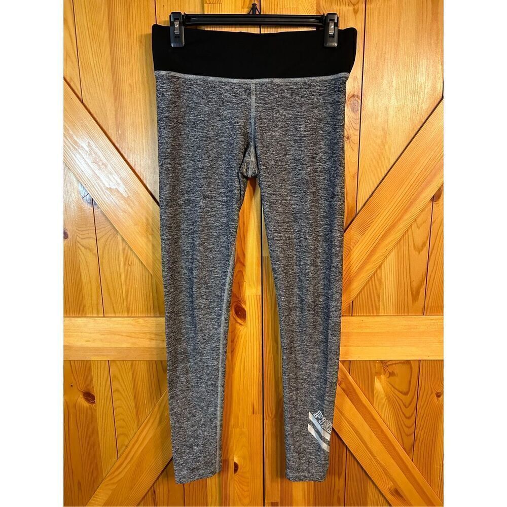 Victoria's Secret PINK yoga pants Black/charcoal Size Small (4696)